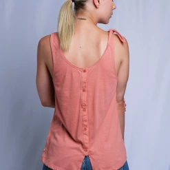 Roxy Women's Coral Palm Tree Sleeveless Tank Top (S08) Tanks