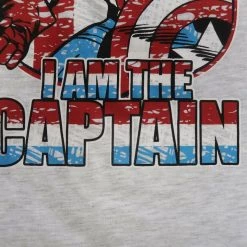 Marvels Marvel Kid's Captain America I Am The Captain L/S T Shirt
