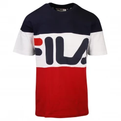 FILA Men's Classic Navy White Red Vialli S/S Tee (Size XS)