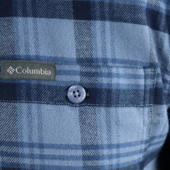 Columbia Men's Blue Navy Plaid Cornell Woods L/S Flannel Shirt (450) Medium New Arrivals 12 Columbia Men's Blue Navy Plaid Cornell Woods L/S Flannel Shirt (450) Medium New Arrivals