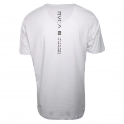 RVCA Men's White Olive VA Mini Box Regular Fit S/S T-Shirt (S05)
