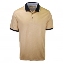 English Laundry Men's Black Collar S/S Polo Shirt