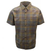 Spotted Clothing PrAna Men's Brown Grey Gold Box Plaid Benton S/S Woven Shirt S06