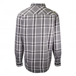 Harley-Davidson Men's Check Badge Grey Plaid L/S Woven Shirt (S49)
