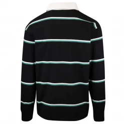 OBEY Men's Horizontal Stripe Button L/S Polo Shirt (S04) 36 OBEY Men's Horizontal Stripe Button L/S Polo Shirt (S04)