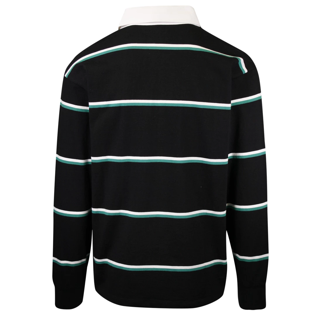 OBEY Men's Horizontal Stripe Button L/S Polo Shirt (S04) 11 OBEY Men's Horizontal Stripe Button L/S Polo Shirt (S04)