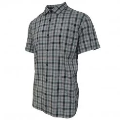 Quiksilver Quik Silver Men's Grey Everyday Check S/S Woven Shirt (Retail $44) Size Large