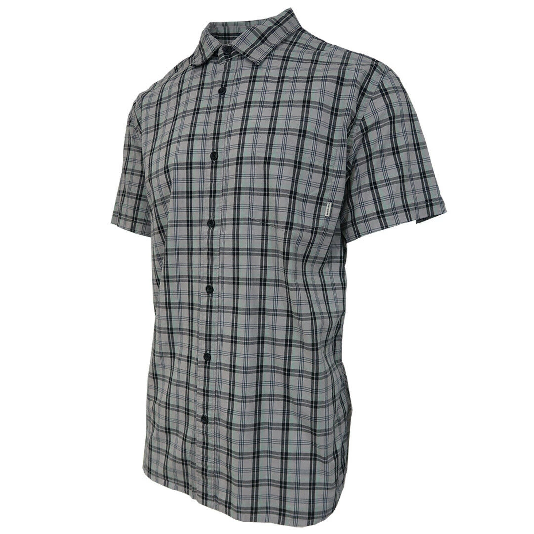 Quiksilver Quik Silver Men's Grey Everyday Check S/S Woven Shirt (Retail $44) Size Large 4 Quiksilver Quik Silver Men's Grey Everyday Check S/S Woven Shirt (Retail $44) Size Large