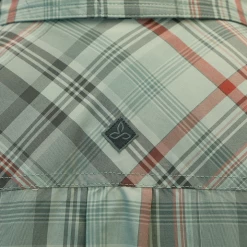 Spotted Clothing PrAna Men's Tower Grey Maroon Plaid S/S Woven Shirt (S19)