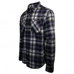 Harley-Davidson Men's Blue White Black Plaid L/S Woven Shirt (S02)
