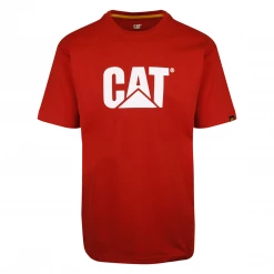 Caterpillar Men's Solid Color 3D Trademark S/S T-Shirt (S01)