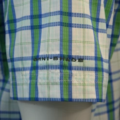 Columbia Men's Blue Green White Plaid Thirty Mile Ledge S/S Woven Shirt (499)