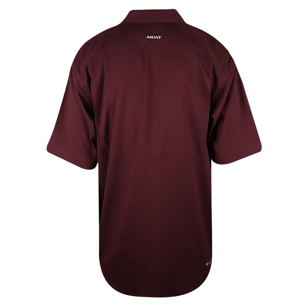 Ariat Men's Maroon Ariattek Heat Series S/S Woven Shirt 5 Ariat Men's Maroon Ariattek Heat Series S/S Woven Shirt