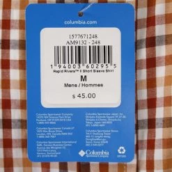 Columbia Men's Rapid Rivers II Color Box Plaid S/S Shirt (Retail $40)