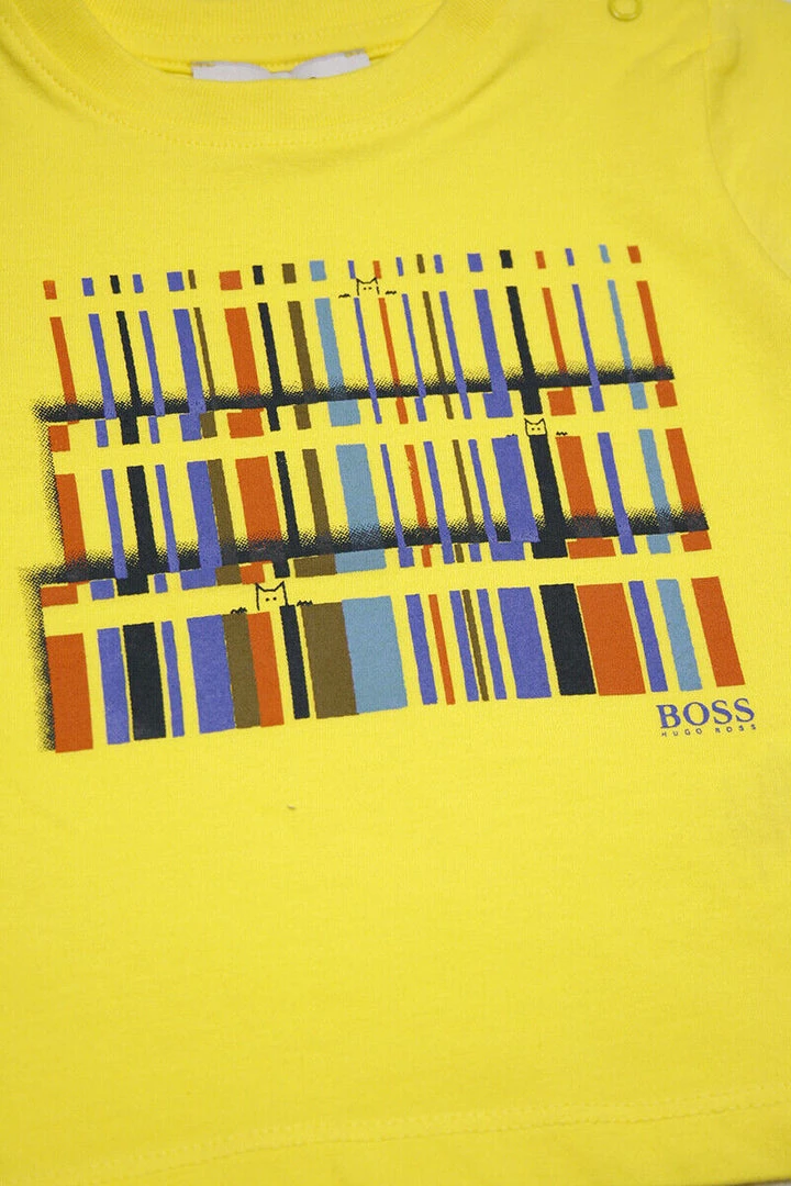 Hugo Boss Kid's Abstract Bookshelf S/S T-Shirt (S02) 9 Hugo Boss Kid's Abstract Bookshelf S/S T-Shirt (S02)