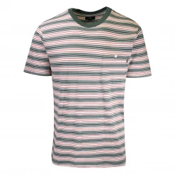 OBEY Men's Horizontal Striped Pocket S/S T-Shirt
