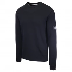 Calvin Klein Men's Black Crewneck Knit L/S Pullover Sweater (S05) Mens