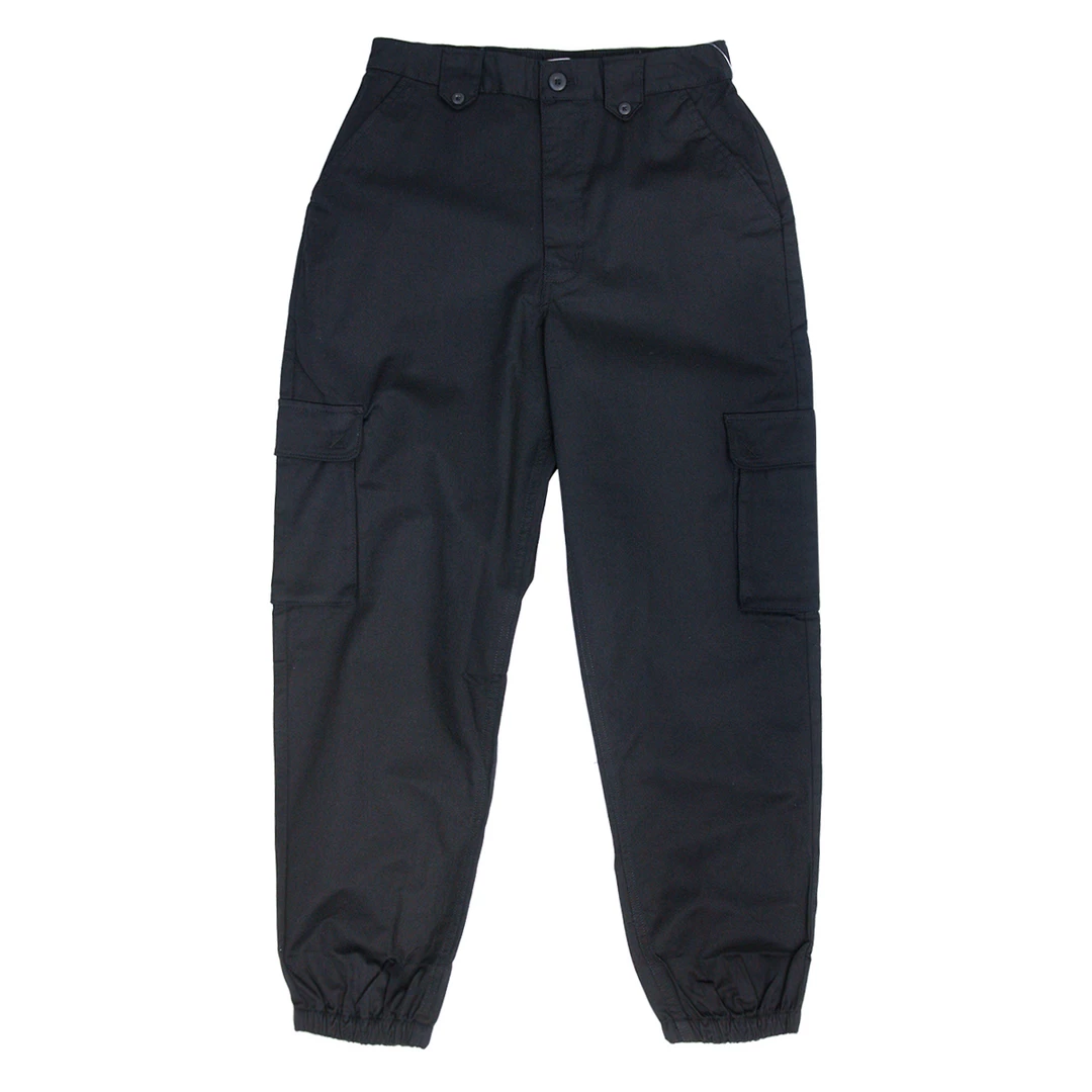 VANS Women's Black Stretch Waist & Cuff Tanner Cargo Pants 3 VANS Women's Black Stretch Waist & Cuff Tanner Cargo Pants