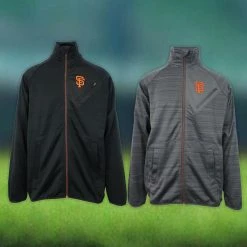 G-III Sports By Carl Banks Men's San Francisco Giants Turtle Neck Zip Sweater