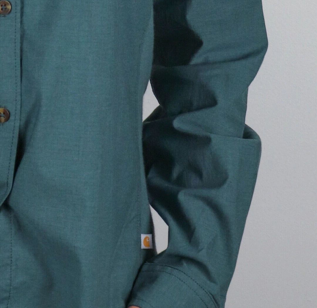 Long Sleeve Carhartt Women's Sage Green L/S Woven Shirt (210) 9 Long Sleeve Carhartt Women's Sage Green L/S Woven Shirt (210)