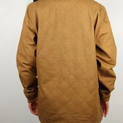 Carhartt Women's Golden Brown Snap-Front Rib Collar Shirt Jacket (S02)