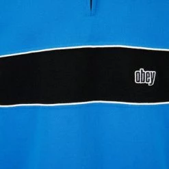 OBEY Men's Classic Color Block Zip S/S Polo Shirt (S25)