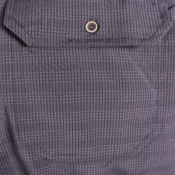 PrAna Men's Prussian Blue Micro Plaid S/S Woven Shirt (S27)