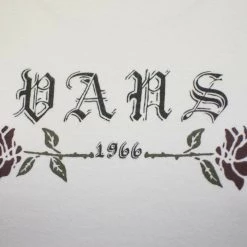 Vans Off The Wall Women's White Rose L/S Tee (Small)