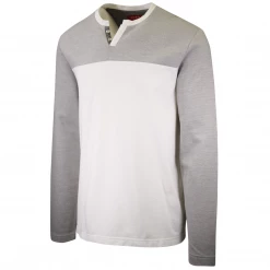 GUESS Men's Waldo Slit Henley L/S T-Shirt (Retail $39.99) S04 Mens