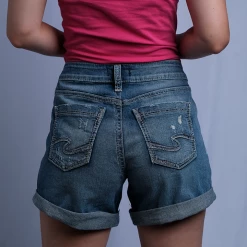 Silver Jeans Co. Women's Boyfriend Midrise Denim Shorts