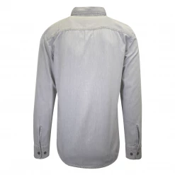 Harley-Davidson Men's Grey Denim L/S Woven Shirt (S05)