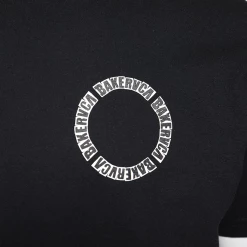 RVCA Men's Black BAKERVCA Circle Relaxed Fit S/S T-Shirt (S10)