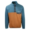 Eddie Bauer Men's Rust Chutes Snap Mock Neck L/S Sweater (Retail $100)