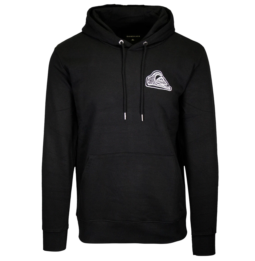 Quiksilver Men's Black Sketch Pull Over Hoodie (S01) Quik Silver 4 Quiksilver Men's Black Sketch Pull Over Hoodie (S01) Quik Silver