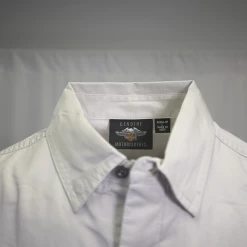 Harley-Davidson Men's Solid Light Grey S/S Woven Shirt (S03) 16 Harley-Davidson Men's Solid Light Grey S/S Woven Shirt (S03)