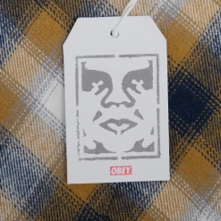 Spotted Clothing OBEY Women's Brown Navy White Plaid Crop L/S Shirt (S06) 15 Spotted Clothing OBEY Women's Brown Navy White Plaid Crop L/S Shirt (S06)