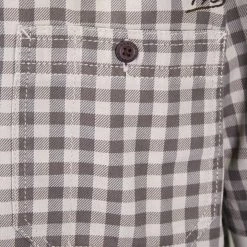 Harley-Davidson Men's Grey Brown Plaid S/S Woven Shirt