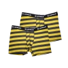 Airwalk Men's 2 Pack Yellow Black Stripe Boxer Brief Mens