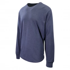 Eddie Bauer Men's Dusk Navy Wildriver Thermal Crew Neck L/S T-Shirt (S04)