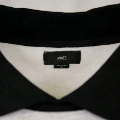 OBEY Men's Heather Grey Black L/S Polo Shirt (S10)