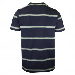 Volcom Men's Navy Da Fino Stripe Heather S/S T-Shirt (S36)