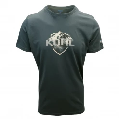 Kuhl Men's Marine Blue Logo Klassik Fit Born In The Wild S/S T-Shirt