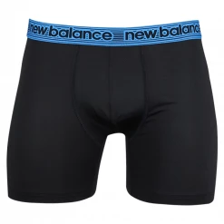 New Balance Men's Black, Navy, Bright Blue 4 Pack Boxer Brief (S04) Mens