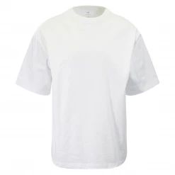 H&M Men's White Relaxed Fit Classic S/S T-Shirt (S01) Mens