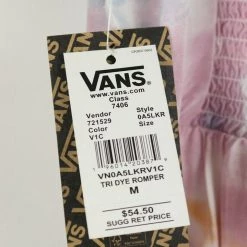 New Arrivals Vans Women's Cradle Pink Tri Dye Romper