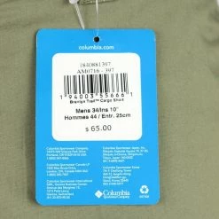 Columbia Men's Stone Green Brentyn Trail Cargo Short (397)