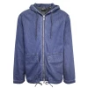 Superdry Men's Mid Blue Denim Hooded Full Zip Jacket 1 Superdry Men's Mid Blue Denim Hooded Full Zip Jacket