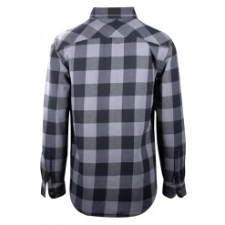 Harley-Davidson Men's Blue Grey Black Plaid Snap On Button L/S Woven Shirt (S16)