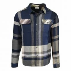 Columbia Men's Omni-Wick Flare Gun Stretch Plaid L/S Flannel Shirt (464)