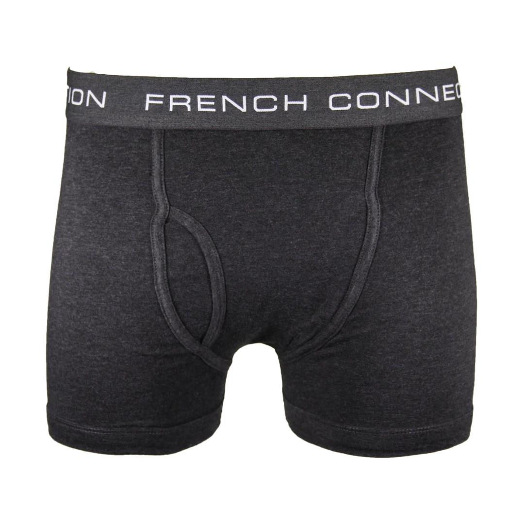 French Connection Men's 3 Pack Navy Blue, Grey, Dark Grey Boxer Briefs (S04) 6 French Connection Men's 3 Pack Navy Blue, Grey, Dark Grey Boxer Briefs (S04)
